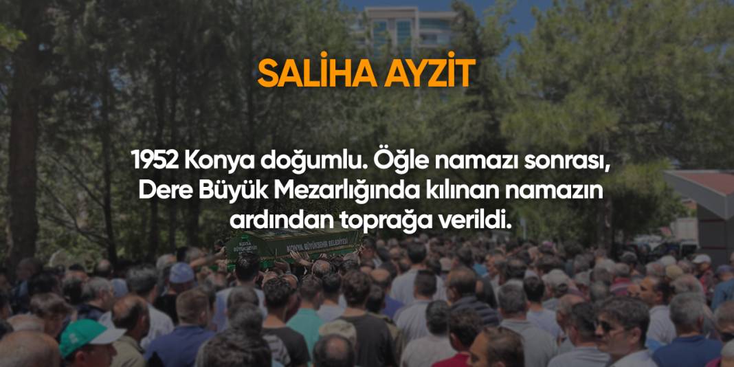 Konya'da bugün vefat edenler | 18 Eylül 2025 3